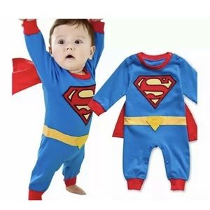 Baby Boy Romper Superman Long Sleeve